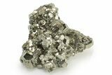 Striated, Pyrite Crystal Cluster - Peru #238879-1